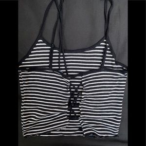 Striped Crop top